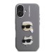 Karl Lagerfeld Grained PU K&CH Heads Case Чехол для Apple iPhone 16