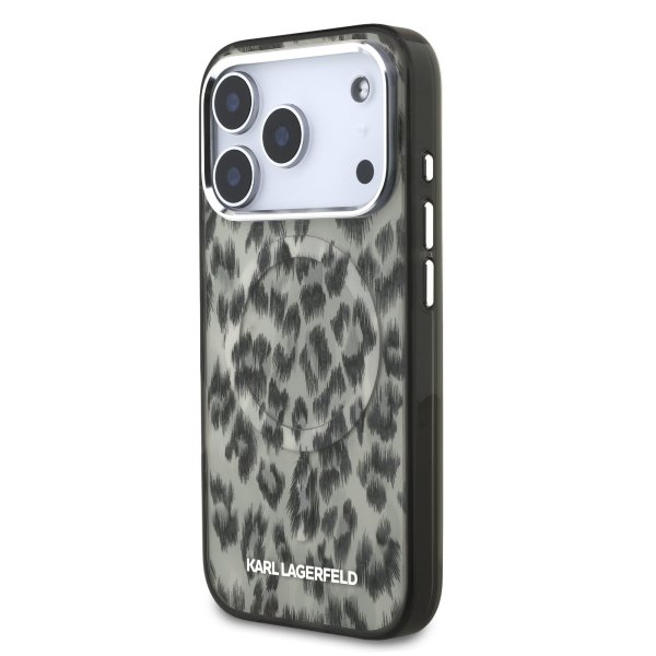 Karl Lagerfeld IML Leopard MagSafe Case Защитный чехол для iPhone 17 Pro / коричневый