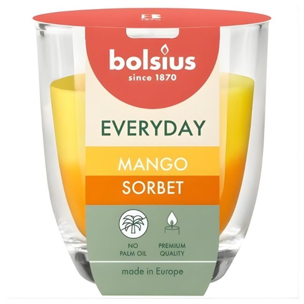Bolsius Everyday Ароматическая Свеча 80x70mm Mango Sorbet