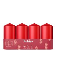 Bolsius Цилиндрические Свечи 4шт 100x48mm Red