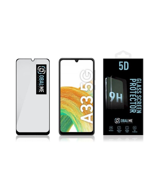 Дополнительное изображение книги «OBAL:ME 5D Glass Screen Protector Защитное стекло для Samsung Galaxy A33 5G / чёрный»