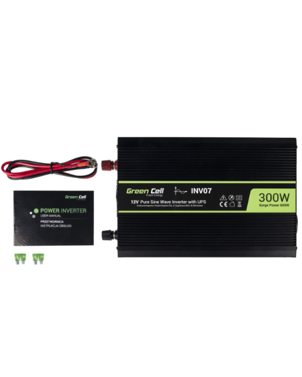 Green Cell Pure Sine wave Преобразователь мощности 12V to 230V 300W / 600W