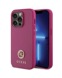 Guess Strass Metal Logo Back Case Защитный Чехол для Apple iPhone 15 Pro