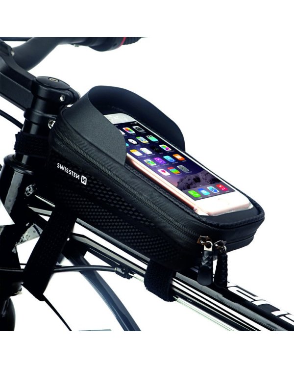 Swissten Водонепроницаемый держатель для велосипеда / сумка для мобильных телефонов 5,4 - 6,8 дюймов