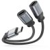 Swissten Textile USB-C Audio Charging Адаптер 2x USB-C 0.12m