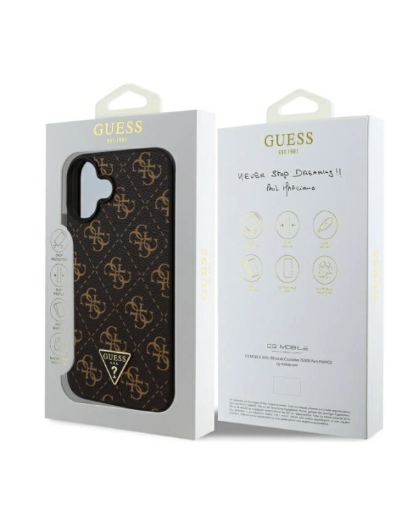 Guess New 4G Triangle Защитный Чехол для Apple iPhone 16 Plus