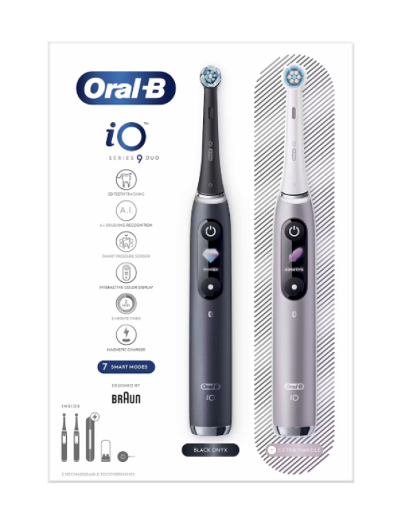 Oral-B iO Series 9 Duo Pack Magnetic Комплект лектрических зубных щеток Black / Pink
