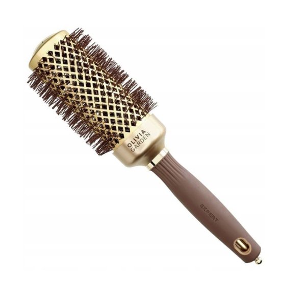 Olivia Garden Expert Blowout Shine Gold & Brown Расческа Для Волос 45mm