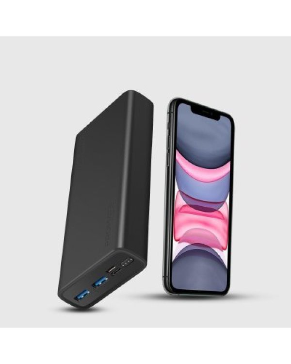 Дополнительное изображение книги «Promate Bolt-20 Переносная зарядная батарея 10W / 2.A / 20000 mAh / Черная»