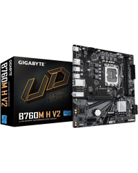 Gigabyte B760M H V2 1.0 Материнская плата Intel LGA1700 / B760 / DDR5 / 2×DIMM / microATX
