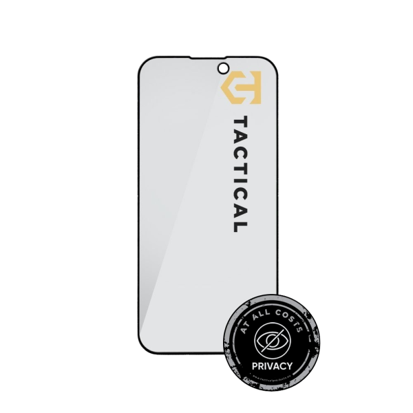 Tactical Glass Shield Privacy Stealth 5D Защитное стекло для Apple iPhone 14 Pro / чёрный
