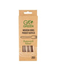 GoGreen 1900960 Вилки деревянные 20шт
