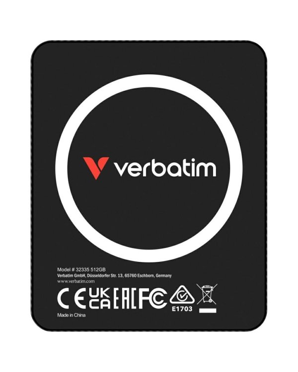 Verbatim SnapBack Ultra Slim SSD Внешний накопитель 512GB