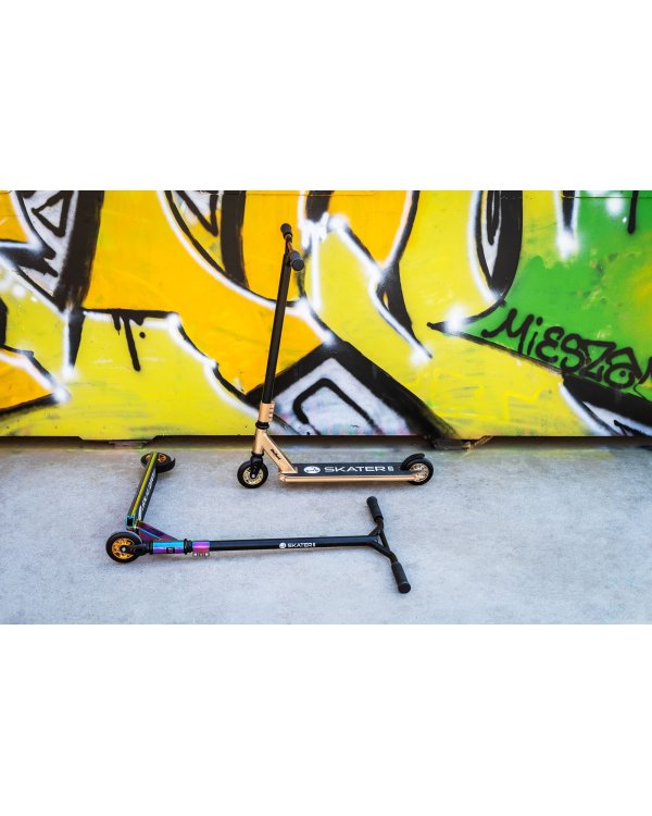 Rebel SKATE PRO GOLD Каскадерский самокат