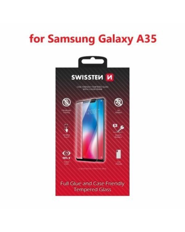 Дополнительное изображение книги «Swissten Full Face Tempered Glass Защитное стекло для экрана Samsung Galaxy A35 5G»