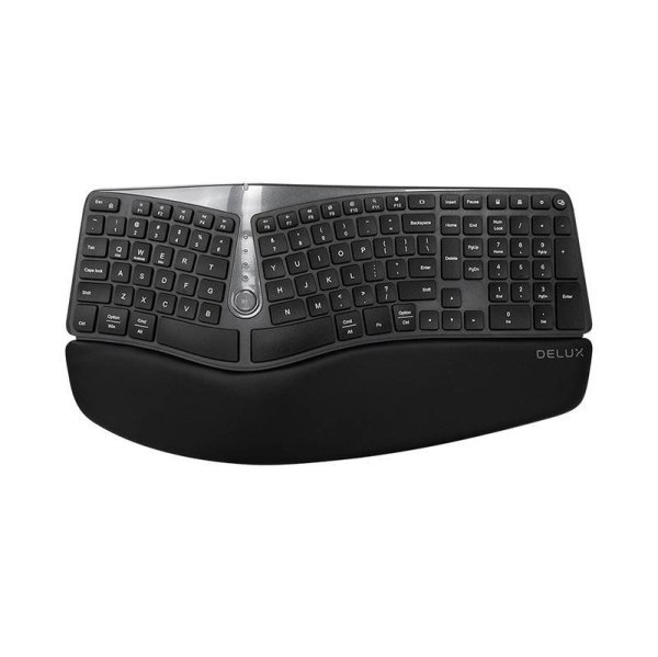 Delux GM901D Ergonomic Беспроводная Клавиатура Delux GM901D Ergonomic Беспроводная Клавиатура