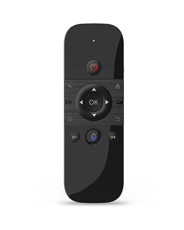 RoGer M8 Universal Remote control Универсальный пульт дистанционного управления с беспроводной клавиатурой для TV 2.4G USB-ресивер TV W1 черный