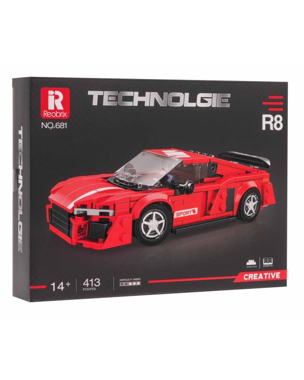 Reobrix Набор кирпичиков для спортивной машины 413шт
