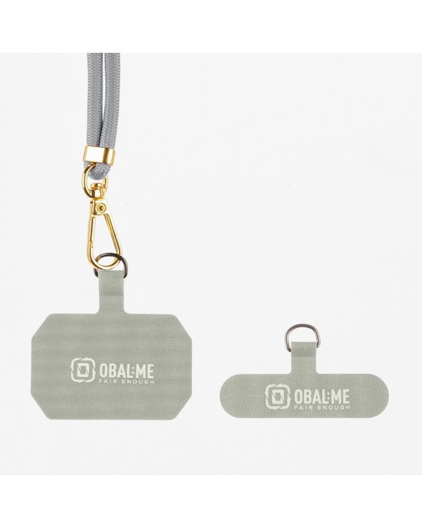 OBAL:ME NeckTag Allure Rope Ремешок на шею для телефонов / светло серый