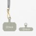 OBAL:ME NeckTag Allure Rope Ремешок на шею для телефонов / светло серый