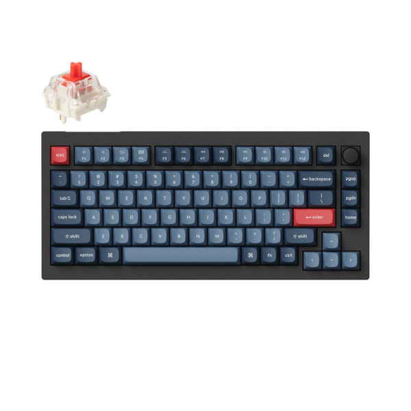 Keychron V1 MAX 75% Беспроводная Механическая клавиатура / Red Switch