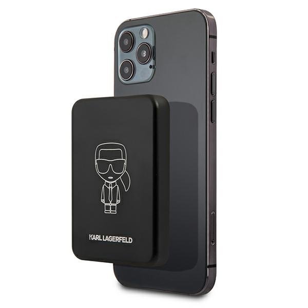 Karl Lagerfeld KLPBMSOIBK Powerbank MagSafe Переносная зарядная батарея 3000mAh