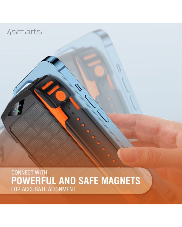 4smart Solar Power Bank Переносная зарядная батарея UltiMag 20000 mAh
