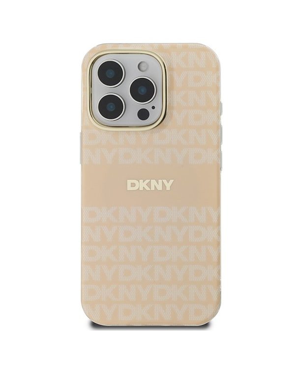 DKNY Repeat Texture Pattern With Stripe Защитный Чехол для Apple iPhone 16 Pro