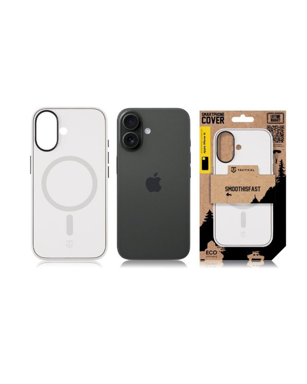 Tactical MagForce SmoothIsFast Cover Защитный чехол для Apple iPhone 16 / белый