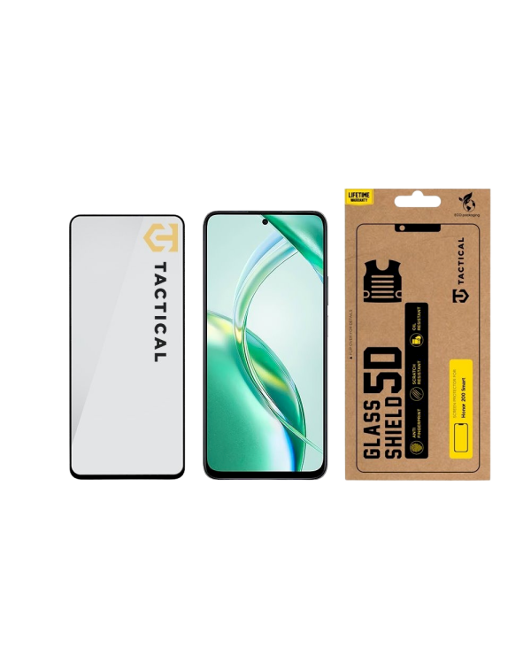 Tactical Glass Shield 5D Защитное стекло для Honor 200 Smart / чёрный