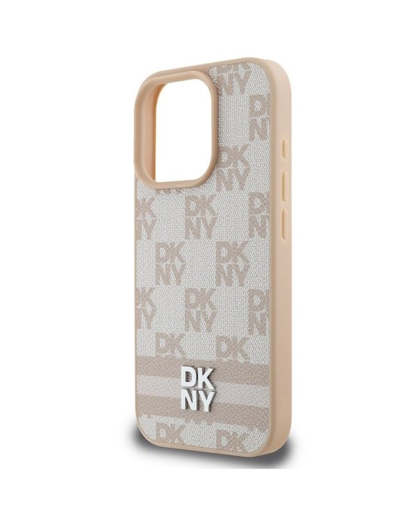 DKNY Checkered Pattern & Printed Stripes Защитный Чехол для Apple iPhone 16 Pro Max