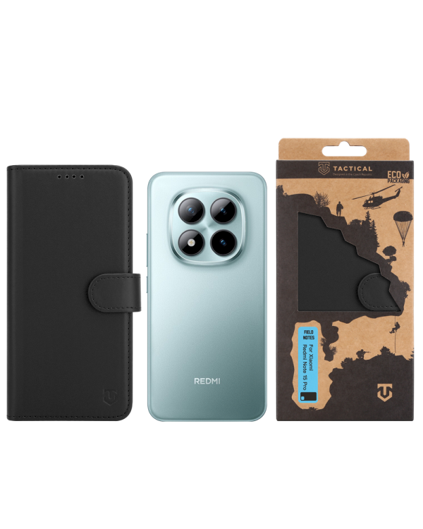 Tactical Field Notes Защитный чехол для Xiaomi Redmi Note 15 Pro 5G / чёрный