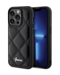 Guess Quilted Metal Logo Case Защитный Чехол для Apple iPhone 15 Pro Max