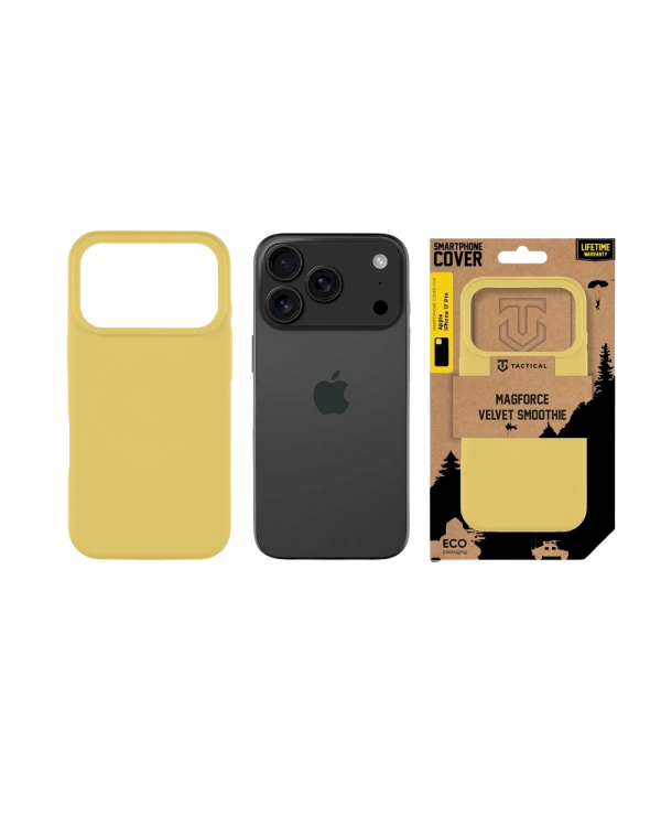 Tactical MagForce Velvet Smoothie Cover Защитный чехол для Apple iPhone 17 Pro / банановый