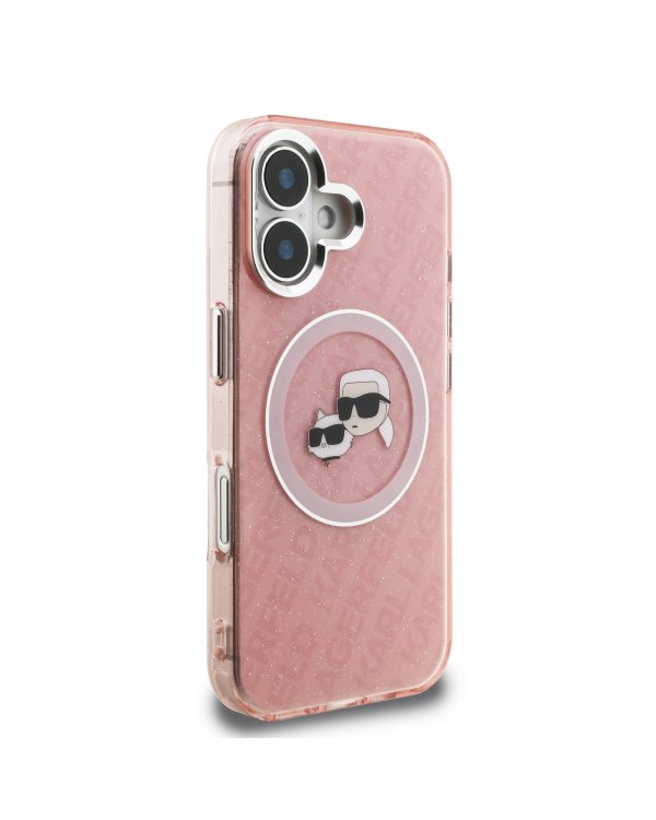 Karl Lagerfeld IML K&CH Heads Repeated Logo MagSafe Case Чехол для Apple iPhone 16