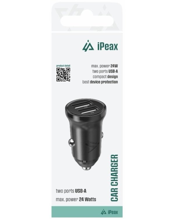 IPeax CL-02 Автомобильная зарядка 2x USB 4.8A