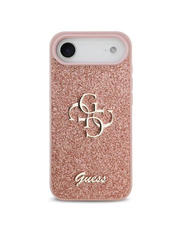 Дополнительное изображение книги «Guess PU Fixed Glitter 4G Metal Logo Case Защитный чехол для iPhone Air / розовый»