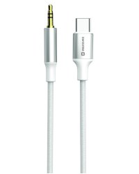 Swissten Audio Adapter Textile Aудио адаптер USB-C - 3.5mm Kабель 1.5m
