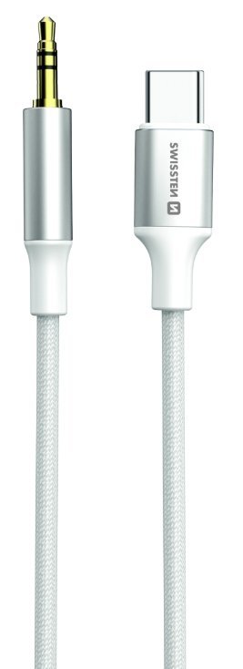 Swissten Audio Adapter Textile Aудио адаптер USB-C - 3.5mm Kабель 1.5m