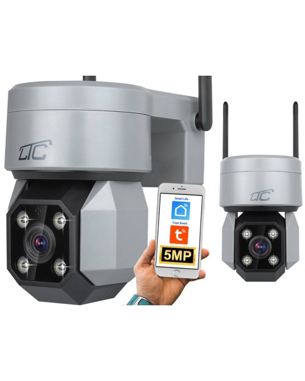 LTC LXKAM33 IP Камера E27 / IP65 / PTZ / 5Mpix / 230V