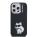 Karl Lagerfeld IML Aquarelle Choupette Case Защитный чехол для iPhone 15 Pro / чёрный