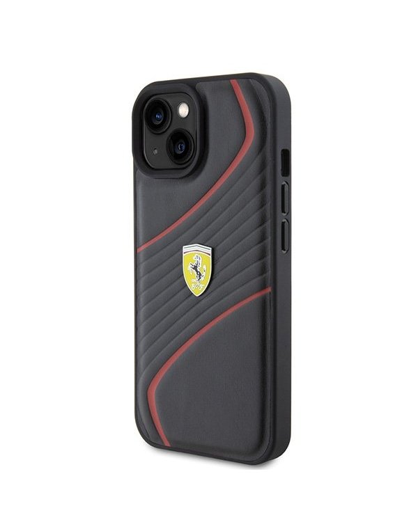 vFerrari Twist Metal Logo Back Case Защитный Чехол для Apple iPhone 15