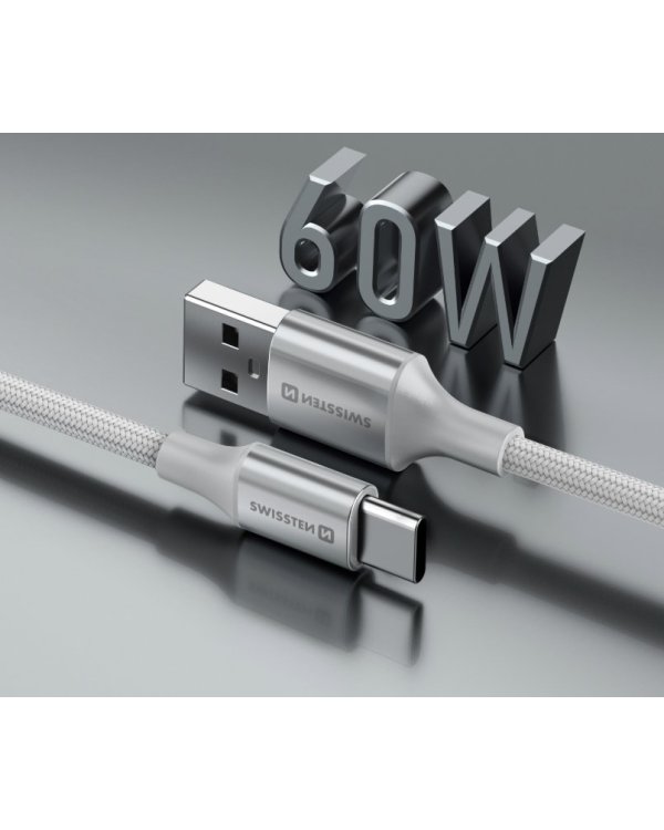 Swissten Textile II USB - USB-C Kабель для передачи данных и зарядки 1.5m