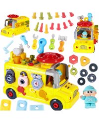 RoGer 6in1 Манипуляционный Автобус‑Игрушка