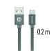 Swissten Textile Quick Charge Универсальный Micro USB Кабель данных 0.2m