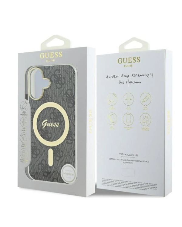Guess IML 4G MagSafe Защитный Чехол для Apple iPhone 16 Plus