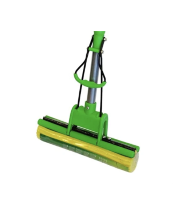 Sauber 24801022 Щетка для мытья с телескопической ручкой / Зеленая