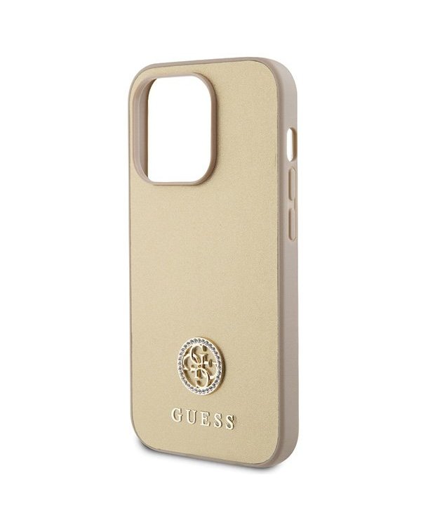 Guess Strass Metal Logo Back Case Защитный Чехол для Apple iPhone 15 Pro