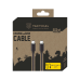 Tactical Smooth Thread USB-C/USB-C Кабель 0.3m / чёрный