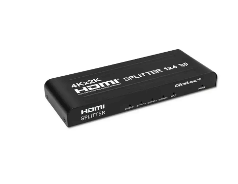 Qoltec 51798 HDMI сплиттер 4 × HDMI / 3840×2160 / 3.4 Гб/с